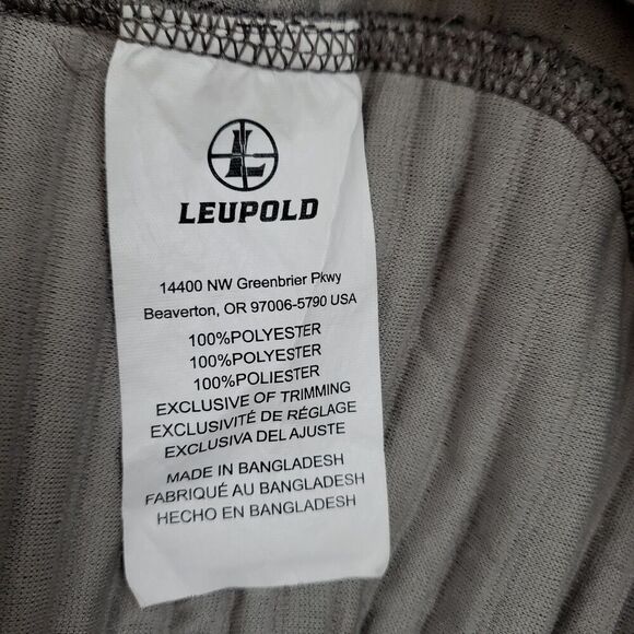 Leupold McKinley Ridge 1/2 Zip Pullover Baselayer 180498 Shadow Gray Men's 2XL - Picture 6 of 14